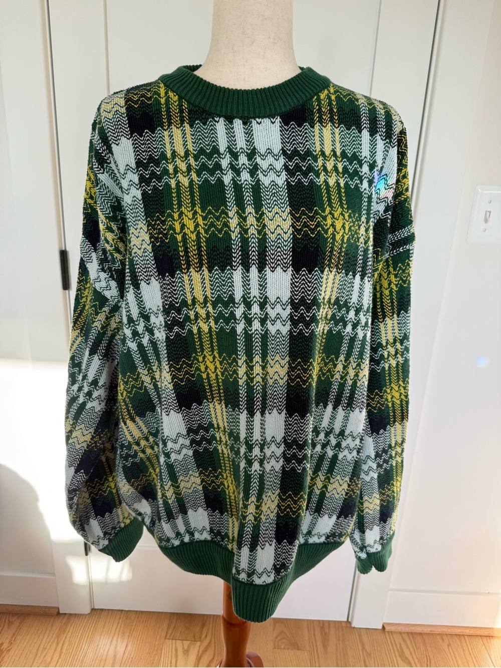 Plaid sweater